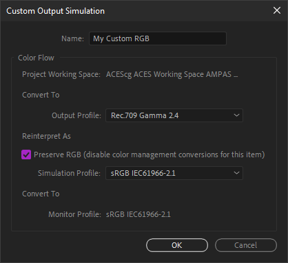 Simulation options